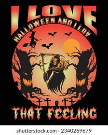 halloween tshart design vector art