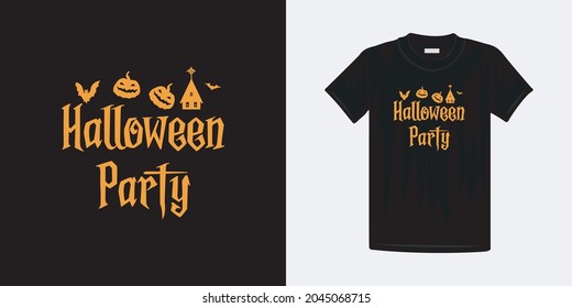 Halloween t-shirt beautiful design template. Halloween lettering typography new vector design.