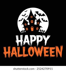 Halloween t-shirt, custom and vector typography t shirt design for halloween lover.