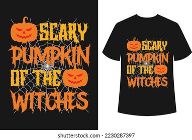 Halloween t-shirt design for all types of commercial use and also the file is easily editable. The design is best for t-shirt businesses and personal use.