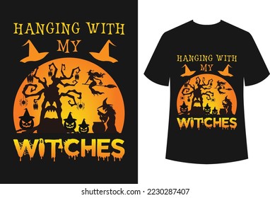 Halloween t-shirt design for all types of commercial use and also the file is easily editable. The design is best for t-shirt businesses and personal use.