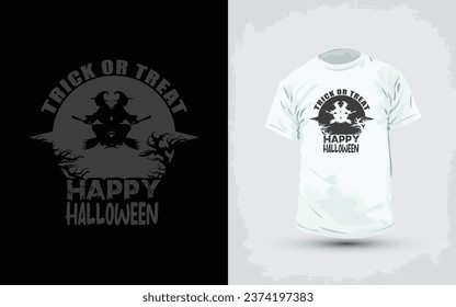 Halloween T-Shirt Design, Black cat Pumpkin, Halloween pumpkin, Halloween theme with skull pumpkins vampires and Horror Night Tree design.