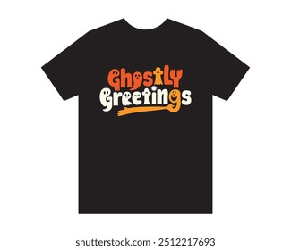 Halloween T-Shirt design preto t-shirt eps arquivo