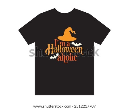 Halloween T-Shirt design black t-shirt eps file