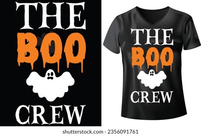 HALLOWEEN T-SHIRT DESIGN, THE BOO CREW