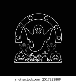 Halloween t-shirt design, Halloween boo t-shirt design vector, printed design