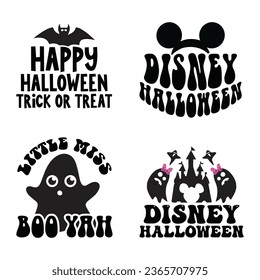 Halloween T-shirt Design Bundle, Halloween Quotes Design t shirt Bundle, Vector EPS Editable Files, can you download this Design Bundle..