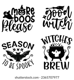 Halloween T-shirt Design Bundle, Halloween Quotes Design t shirt Bundle, Vector EPS Editable Files, can you download this Design Bundle..