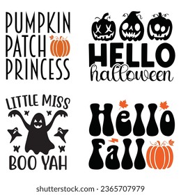 Halloween T-shirt Design Bundle, Halloween Quotes Design t shirt Bundle, Vector EPS Editable Files, can you download this Design Bundle..