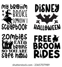 Halloween T-shirt Design Bundle, Halloween Quotes Design t shirt Bundle, Vector EPS Editable Files, can you download this Design Bundle..
