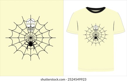 Vestuario creativo de diseño de camiseta de Halloween Ilustración de alta calidad llamativa Murciélago negro, Vector de diseño de camiseta de cita de tipografía de insignia gráfica de moda aterradora.