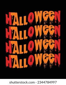 Halloween T-Shirt Design, Halloween Day T-Shirt Design Print Template