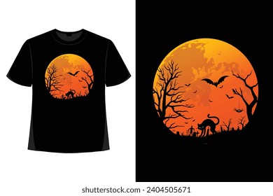 Halloween t-shirt design, halloween day, spooky, funny skeleton, pumpkin, vector, spooky season, sublimation, design, horror, t-shirt design. 