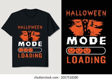 Halloween T-shirt design Editable Vector