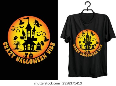 Halloween T-shirt Design. Funny Gift Item Halloween T-shirt Design For Halloween Lovers.