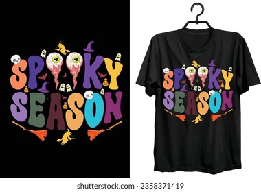 Halloween T-shirt Design. Funny Gift Item Halloween T-shirt Design For Halloween Lovers.