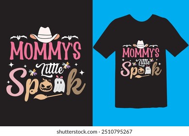 Halloween t-shirt design. graphic typography holiday horror tee shirt. creative vector t shirt. Isolated on black background. Perfect for print items and bags, poster, card