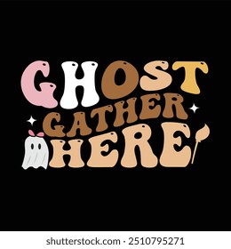 Halloween t-shirt design. graphic typography holiday horror tee shirt. creative vector t shirt. Isolated on black background. Perfect for print items and bags, poster, card