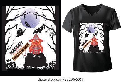 HALLOWEEN T-SHIRT DESIGN, HAPPY HALLOWEEN