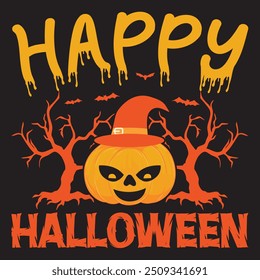 HALLOWEEN T-SHIRT DESIGN , HAPPY HALLOWEEN