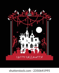 Halloween T-shirt Design Illustration Concept