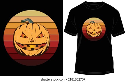 Halloween T-shirt design Illustration and Vector
