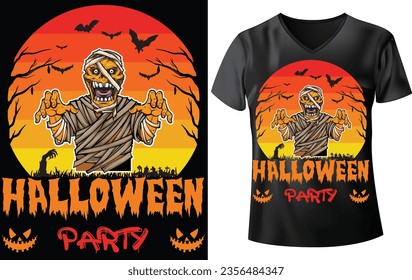 HALLOWEEN T-SHIRT DESIGN, HALLOWEEN PARTY