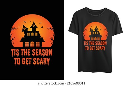 Halloween t-shirt design for pod marketplace