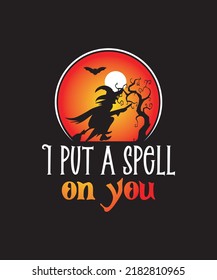 Halloween T-Shirt Design, Print Ready Editable vector files