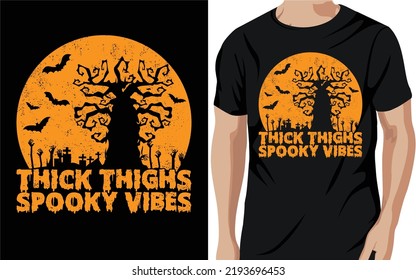 Halloween T-Shirt Design print-ready file