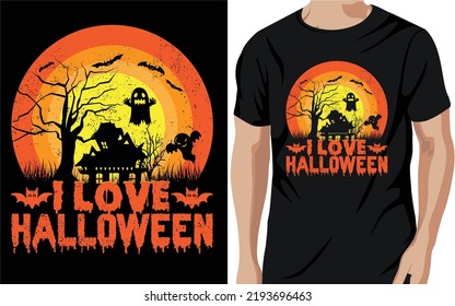 Halloween T-Shirt Design print-ready file