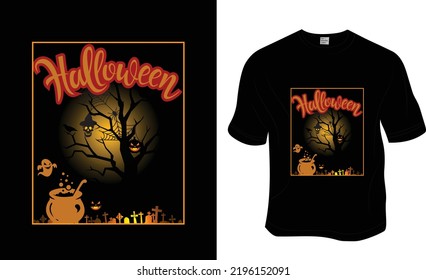  Halloween t-shirt design. Ready to print for apparel, poster, and illustration. Modern, simple, lettering t-shirt vector.
