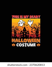 Halloween T-shirt Design, Scary Halloween T-shirt Design