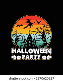Halloween T-shirt Design, Scary Halloween T-shirt Design