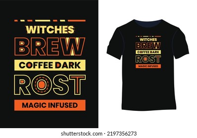 Halloween t-shirt design with silhouettes, typography, print, vector illustration