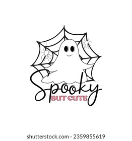 Halloween Tshirt Design, Halloween Svg, Spooky but cute