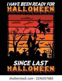 Halloween T-shirt design  T -shirt design template  typography T-shirt design