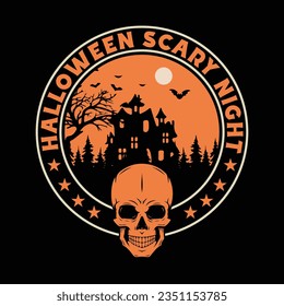 Halloween T-shirt Design, Halloween tee, Halloween vector art, Pumpkin t-shirt Design