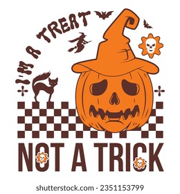 Halloween T-shirt Design, Halloween tee, Halloween vector art, Pumpkin t-shirt Design