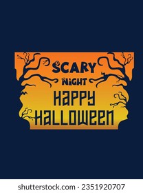 Halloween T-shirt Design, Halloween tee vector art