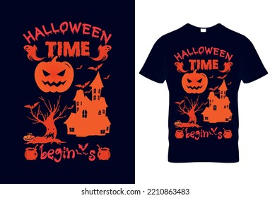 Halloween t-shirt design. This is a creative Halloween t-shirt design, pumpkin shirt vector graphics professional Halloween t-shirt template