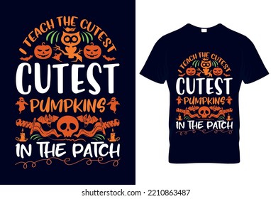 Halloween t-shirt design. This is a creative Halloween t-shirt design, pumpkin shirt vector graphics professional Halloween t-shirt template