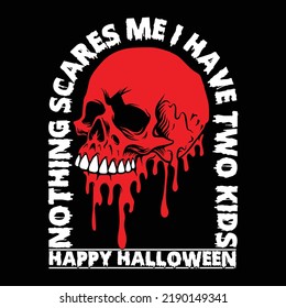 Halloween T-shirt design Trendy vector