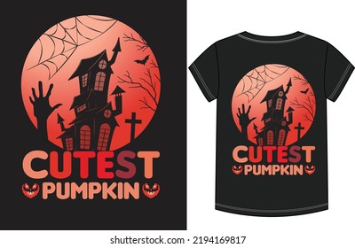 Halloween t-shirt design .Trick or Tequila Halloween Funny vector T-Shirt Design. Halloween Saying, Quotes, Poster  Background.