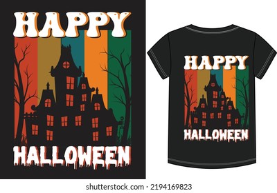 Halloween t-shirt design .Trick or Tequila Halloween Funny vector T-Shirt Design. Halloween Saying, Quotes, Poster  Background.