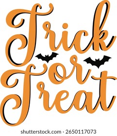 Halloween T-shirt design Trick or Treat