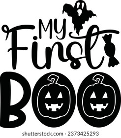 Halloween T-shirt design, Typography design
