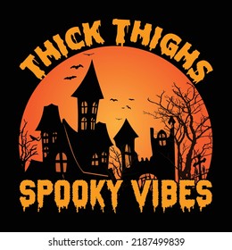 Halloween t-shirt design for Halloween t-shirt vector