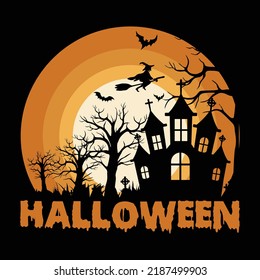 Halloween t-shirt design for Halloween t-shirt vector