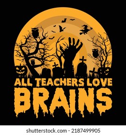 Diseño de camisetas de Halloween para el vector de camisetas de Halloween